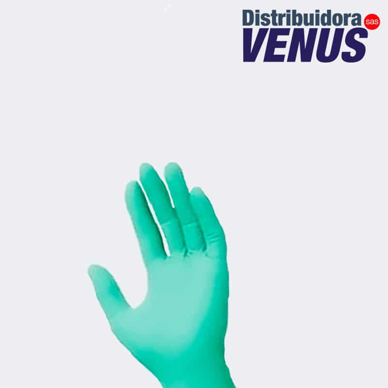 GUANTES NITRILO VERDE MENTA - Imagen 2