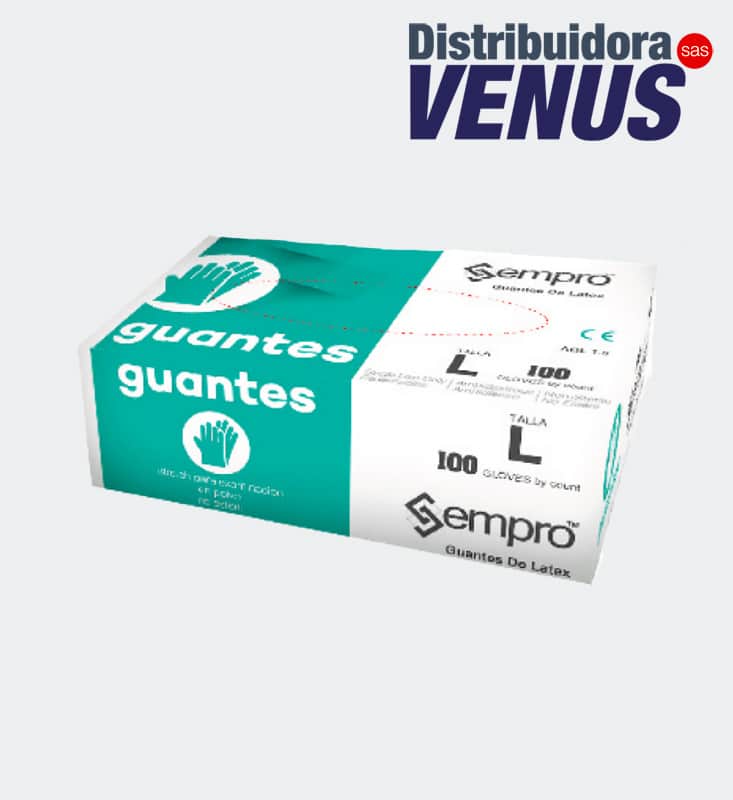 GUANTES LATEX 100 UND SEMPRO