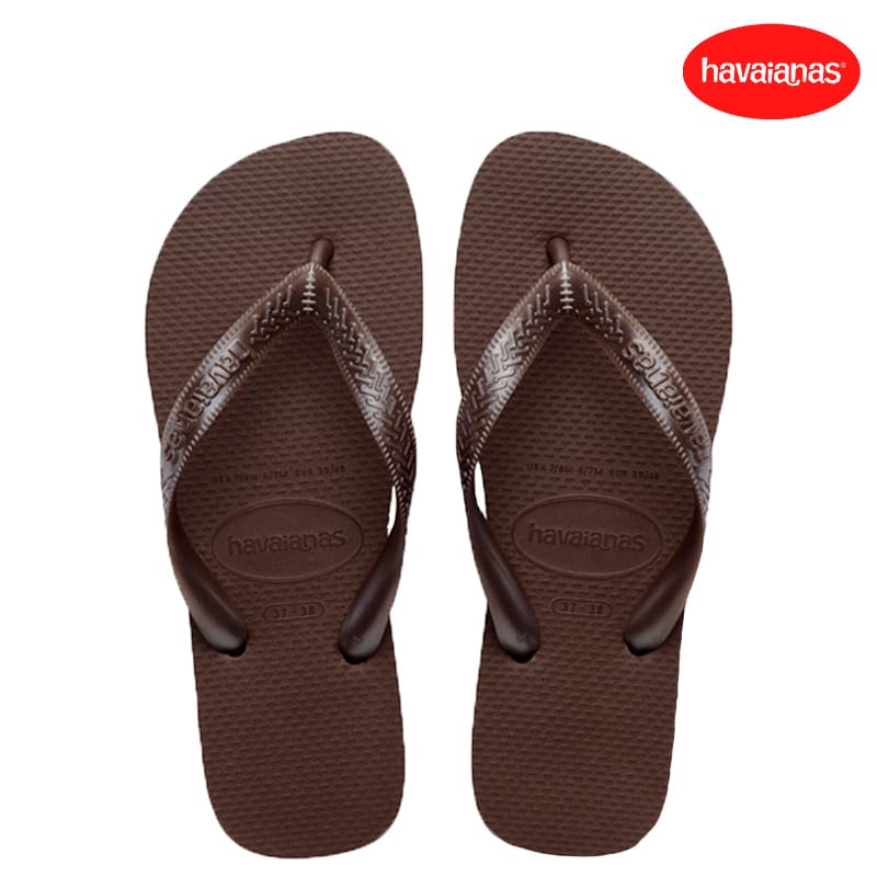 SANDALIAS HAVAIANAS F. TOP TIRAS DARK BROWN