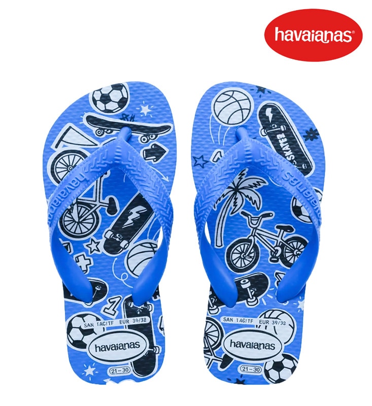 SANDALIAS HAVAIANAS KIDS NIÑO ATHLETIC WHITE/BLUE