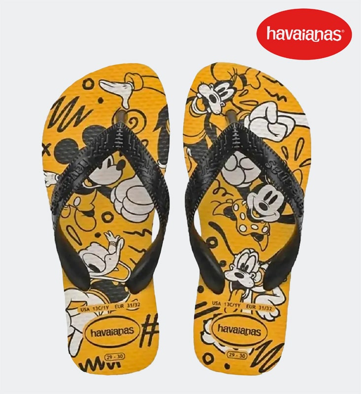 SANDALIAS HAVAIANAS KIDS NIÑO DISNEY YELLOW