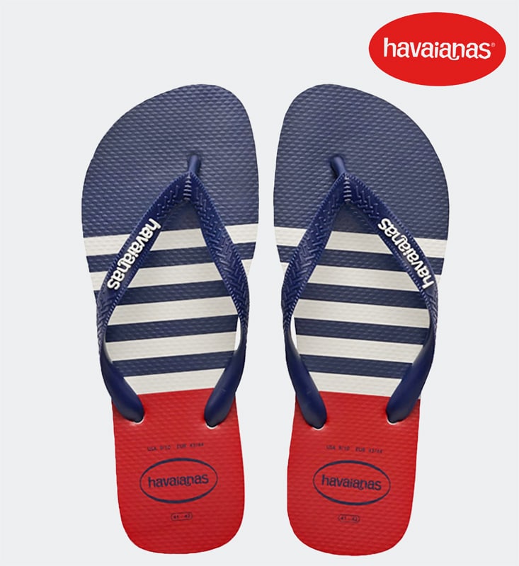 HAVAIANAS M. TOP NAUTICAL NAVY/RED