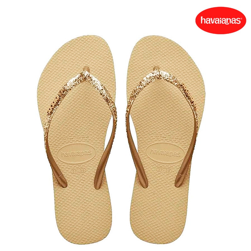 SANDALIAS HAVAIANAS F. SLIM GLITTER 2 SAND GREY